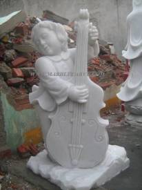 Marble Child Statue carving Sculpture Garden carving photo image