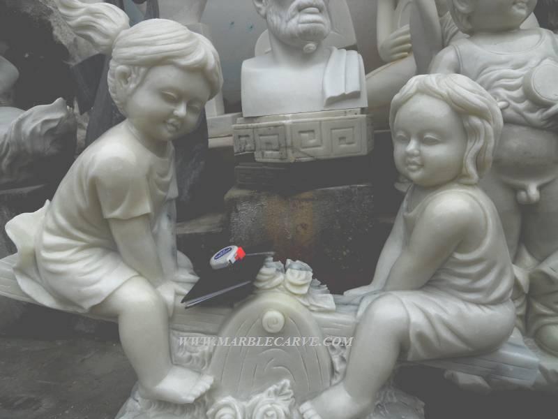 marble child statue