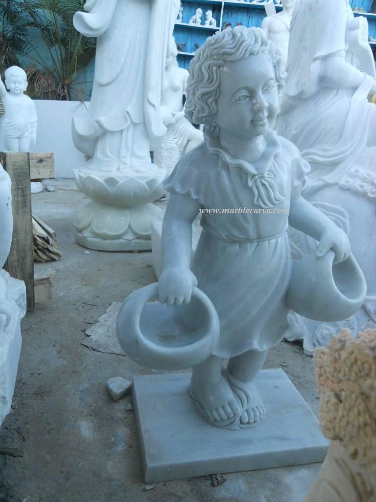 marble Child sculpture