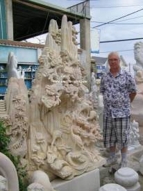 Marble Mountain carving Sculpture Garden carving photo image