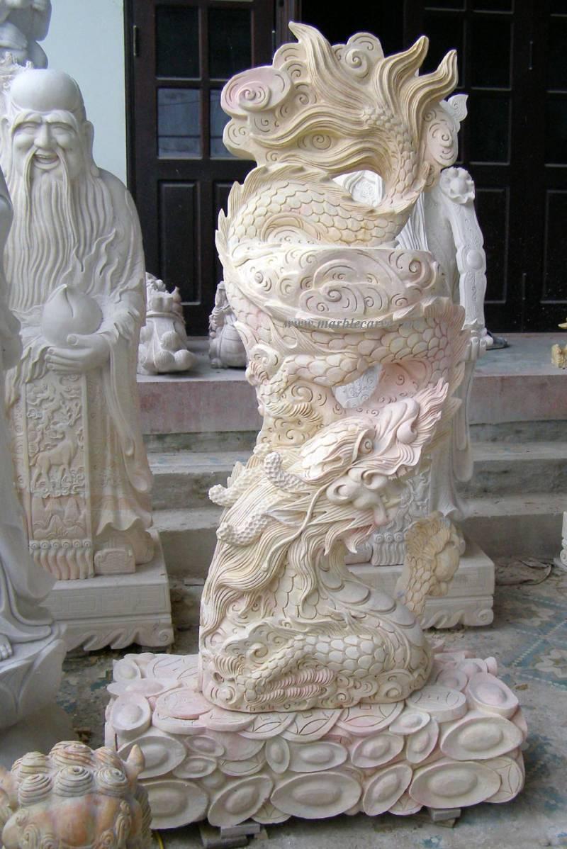 marble dragon sculpture