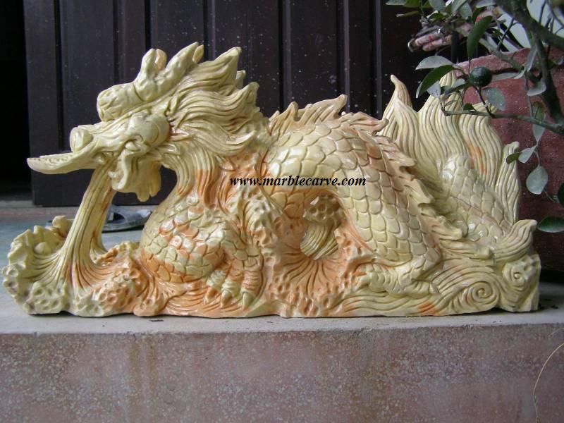 marble dragon sculpture