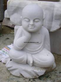 Marble Buddha Statue carving Sculpture Garden carving photo image