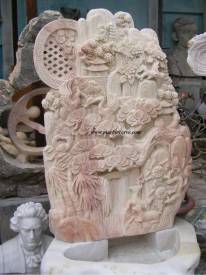 Marble mountain Statue carving Sculpture Garden carving photo image